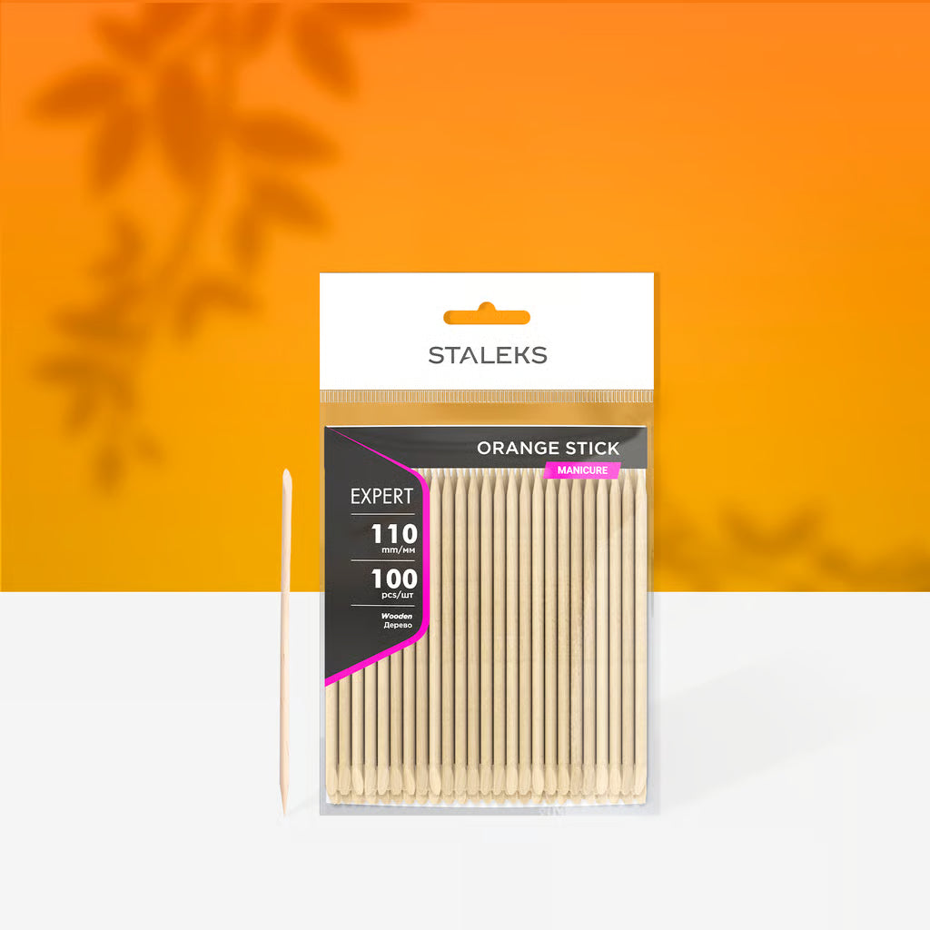 Orange stick EXPERT wooden 110 mm (100 pcs)